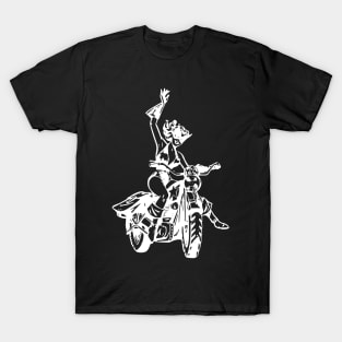 Motorcycle Biker Babe T-Shirt